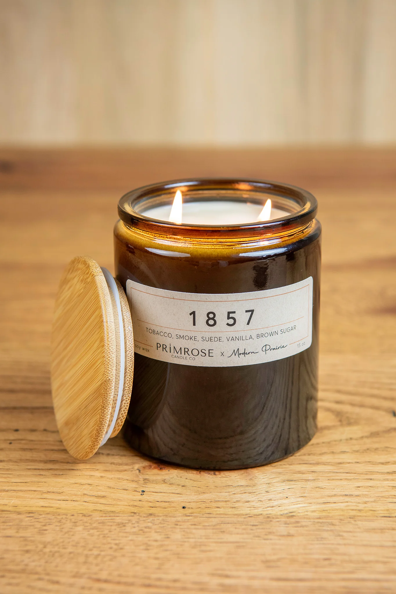 1857 Twin Flame Soy Candle - Image 3