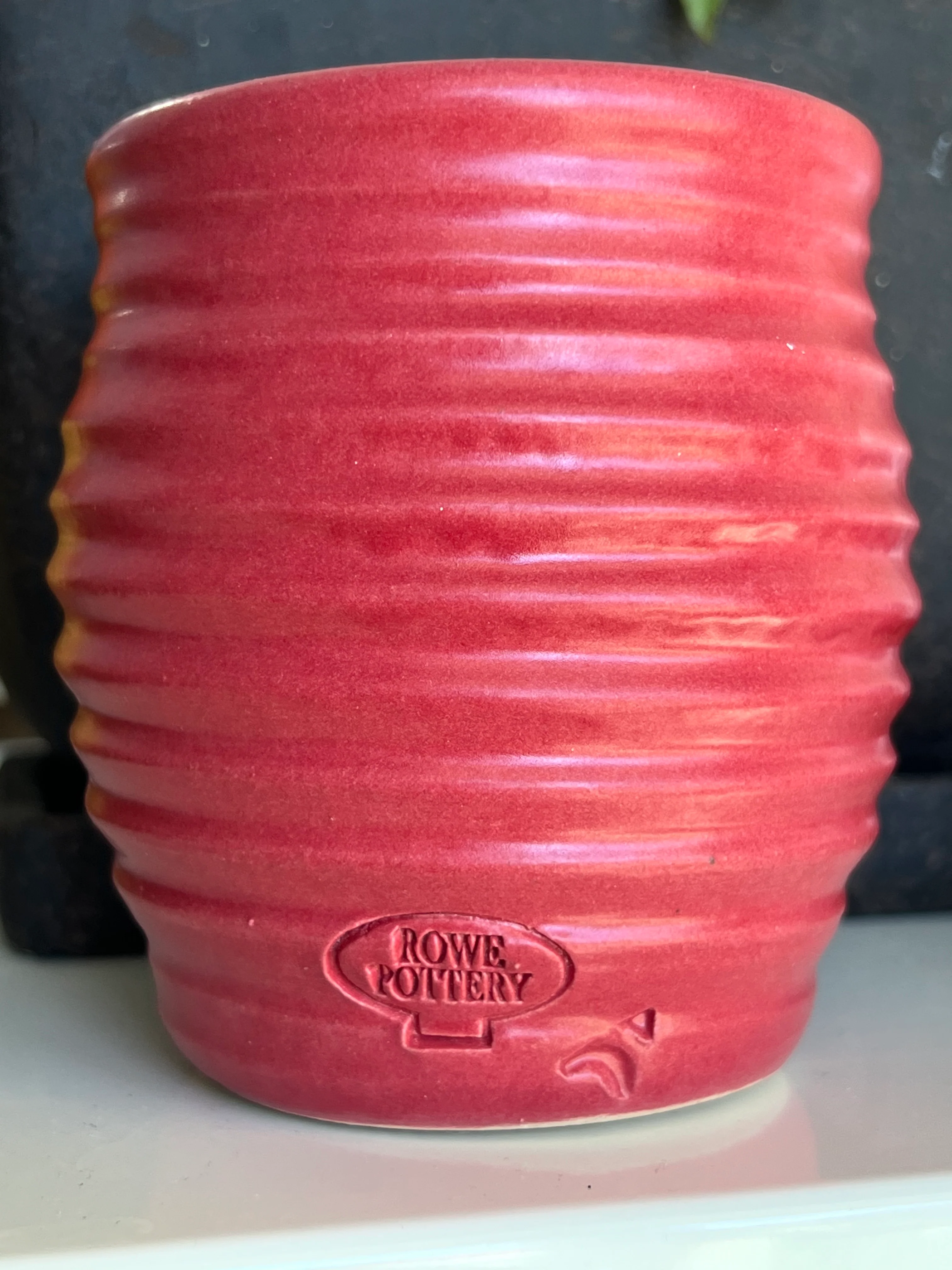 MP Stamped Candle Crock in Red - Winter Birch Scent - Image 3