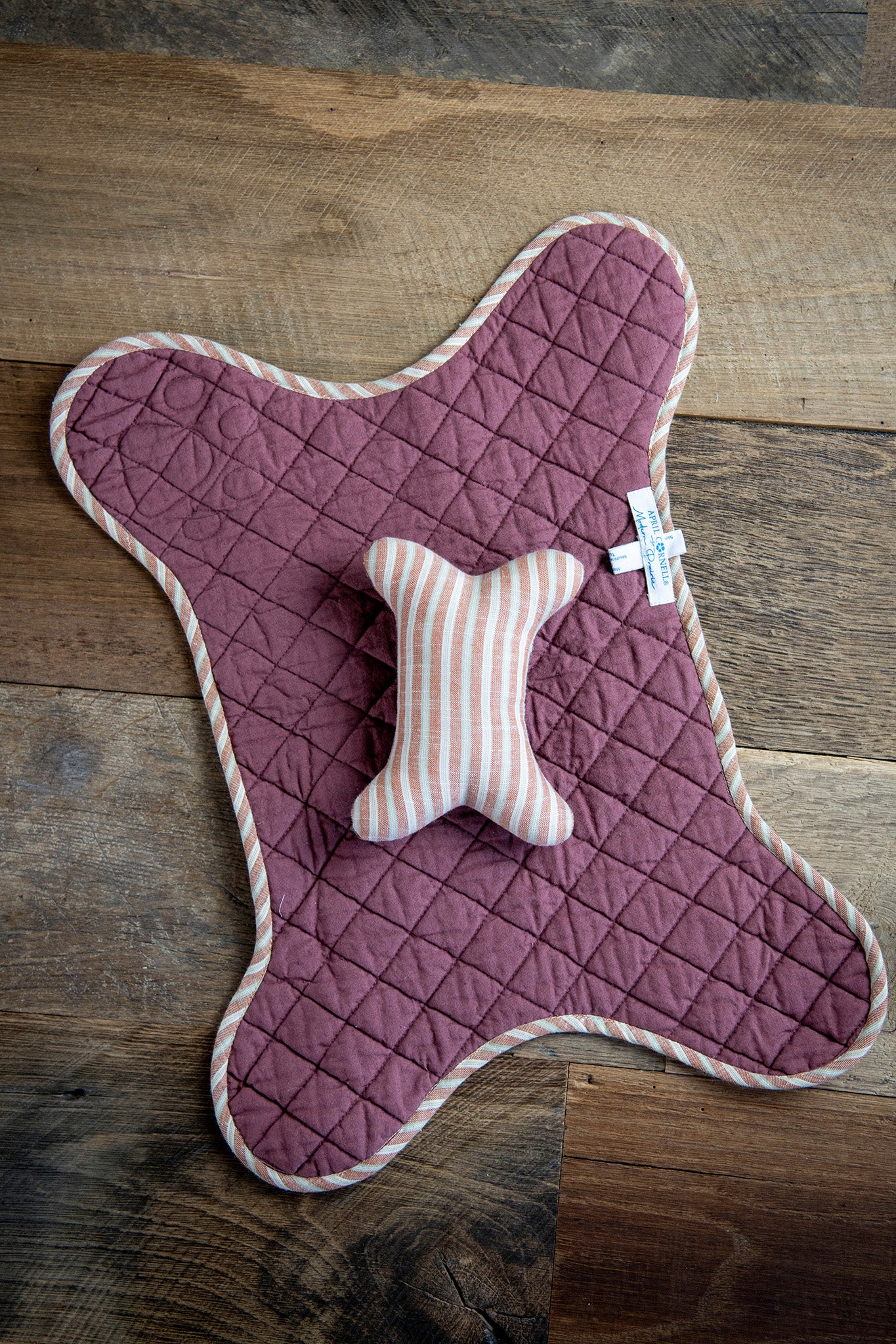 Chicago's Dog Mat and Toy Bone Set in Cottagecore Patchwork - Image 10