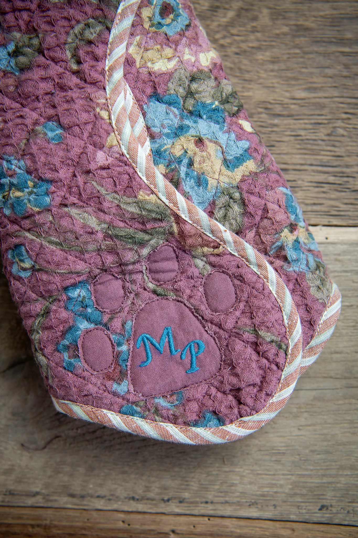 Chicago's Dog Mat and Toy Bone Set in Cottagecore Patchwork - Image 11