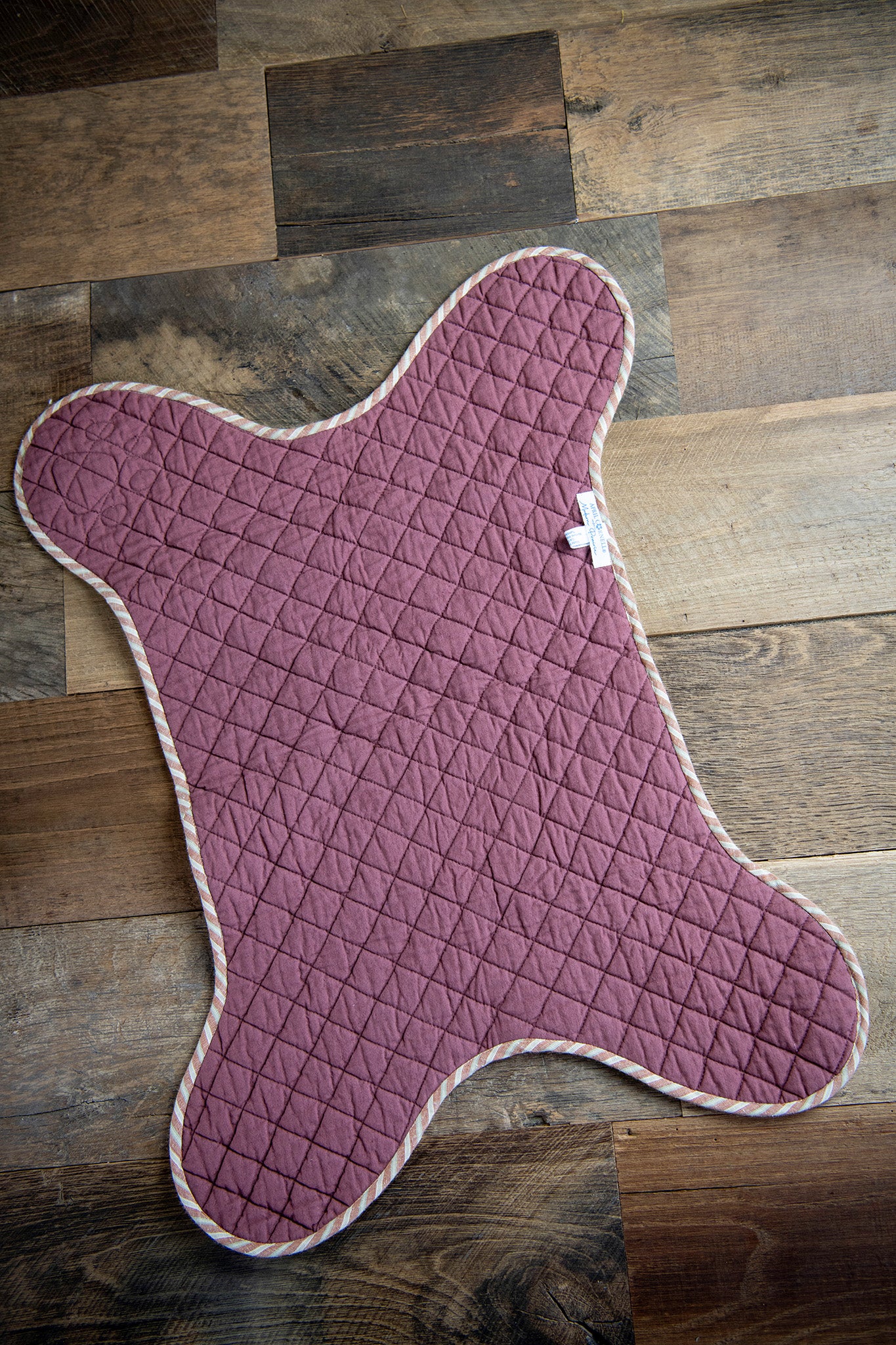 Chicago's Dog Mat and Toy Bone Set in Cottagecore Patchwork - Image 4