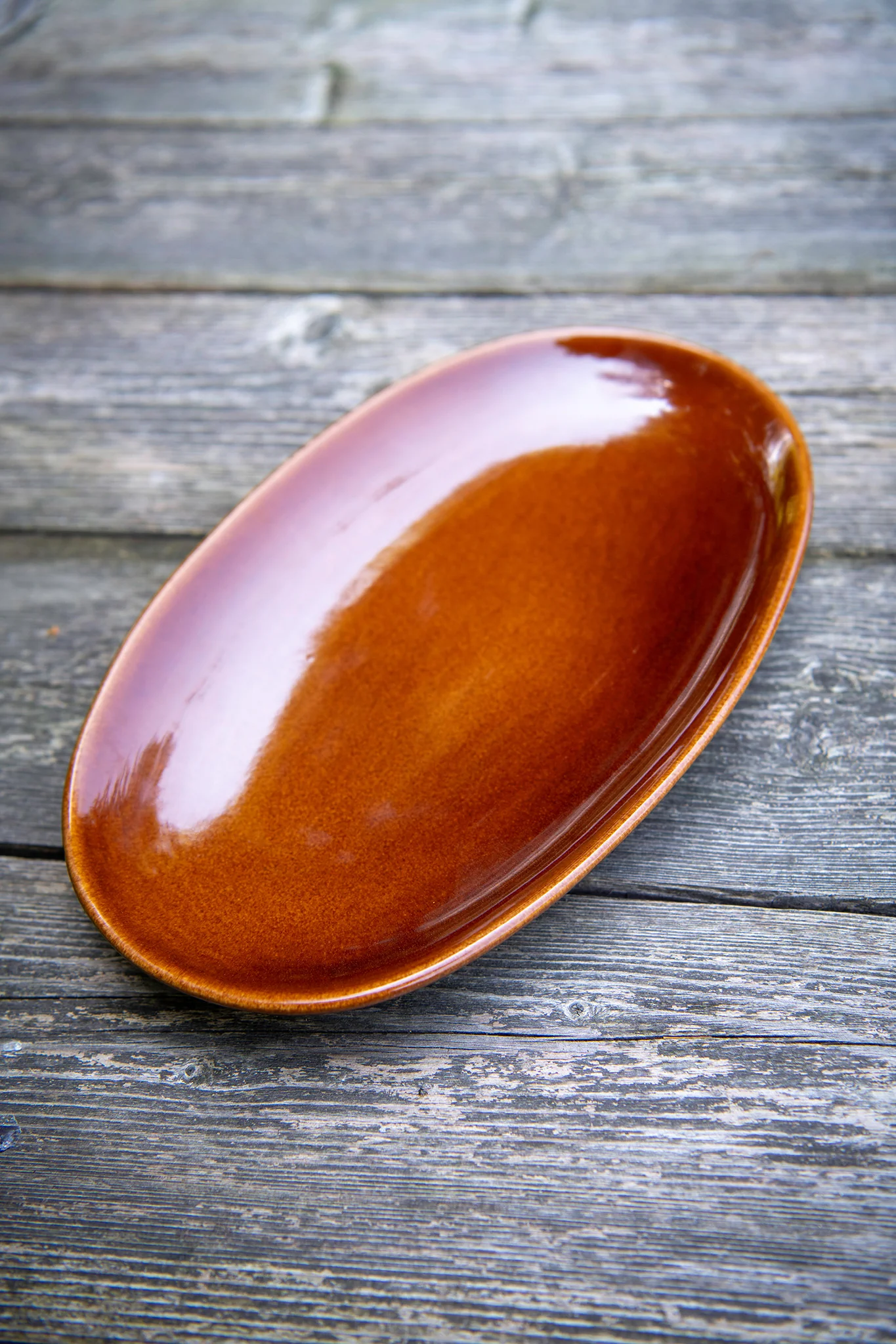 Copper Clay Oval Platter - Image 3