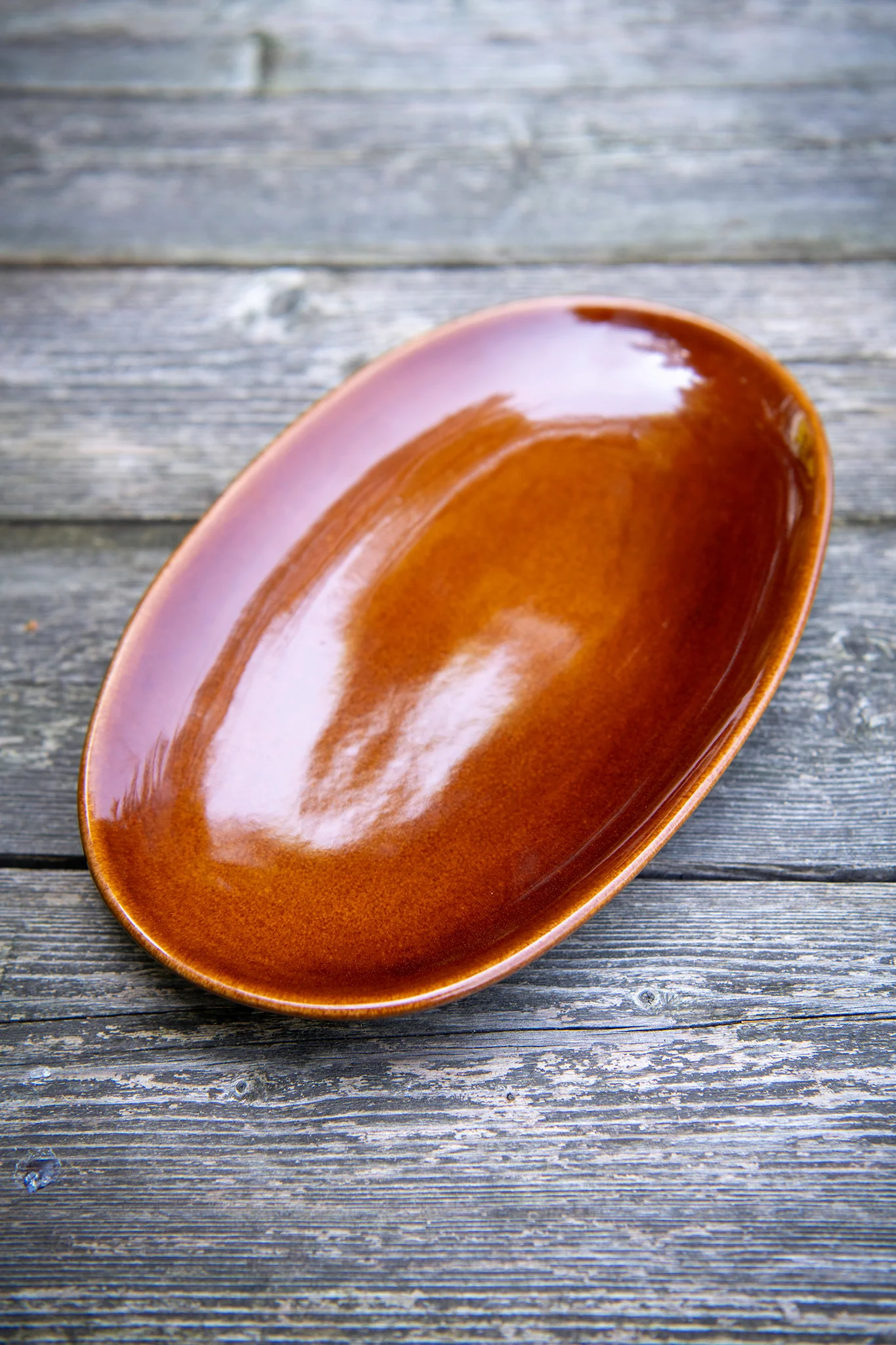 Copper Clay Oval Platter - Image 4