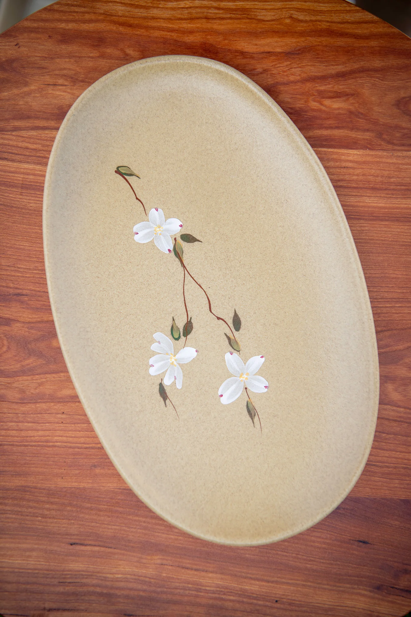 Dogwood Flower Oval Platter - Image 3