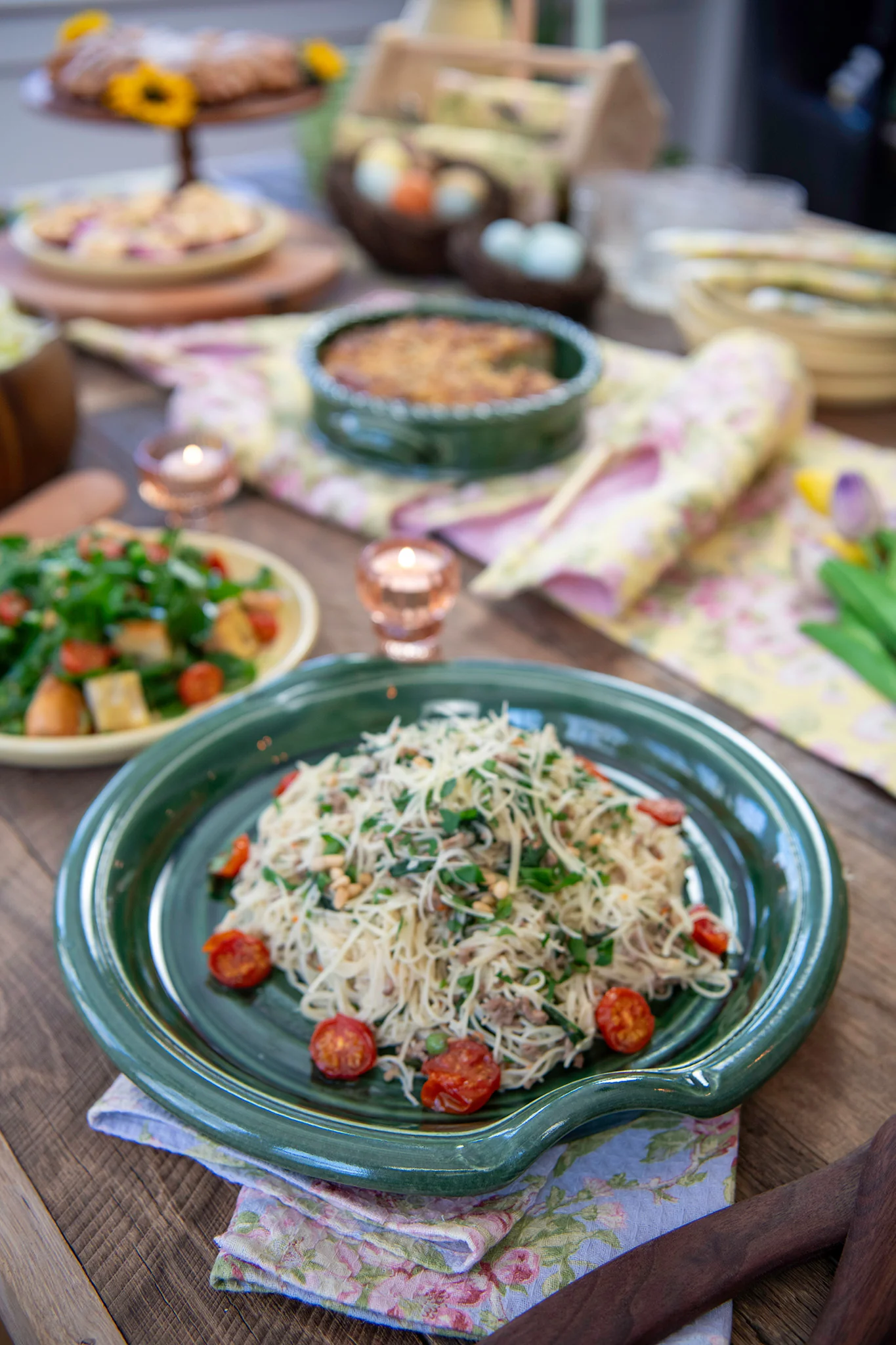 Emerald Fields Ceramic Handled Serving Platter - Image 10