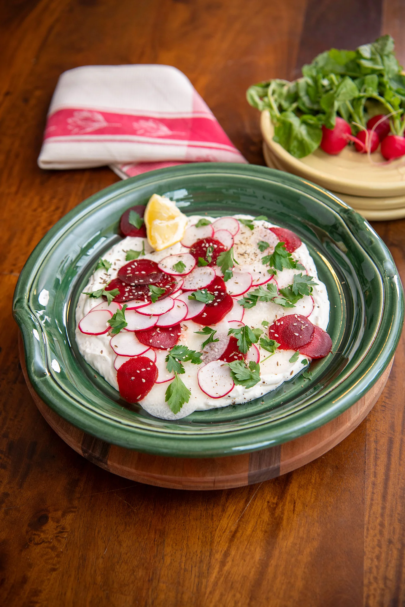 Emerald Fields Ceramic Handled Serving Platter - Image 9