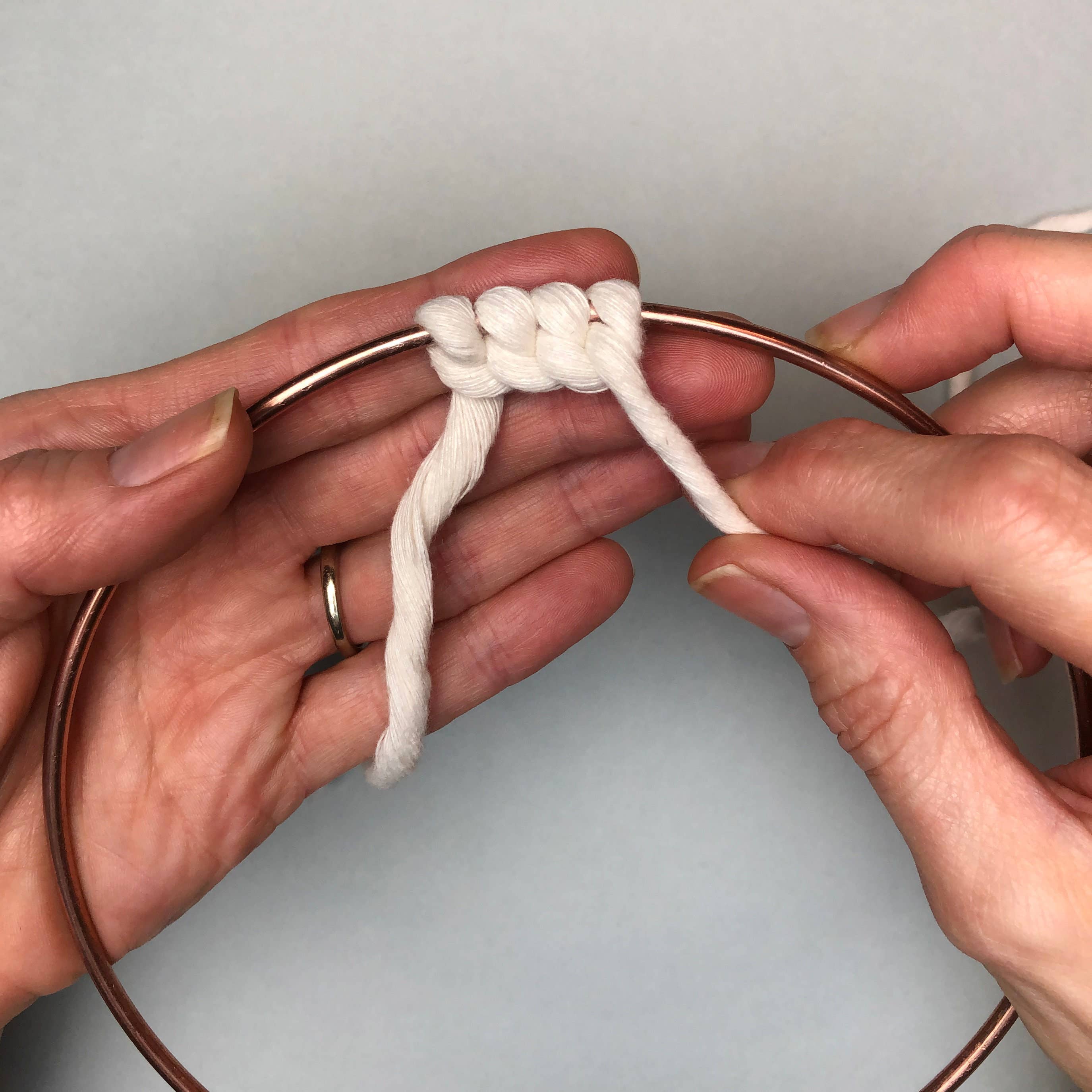 Felt Flower & Macrame Kit in Spring Wreath - Image 8