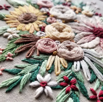 Floral Harvest Embroidery Kit - Image 3