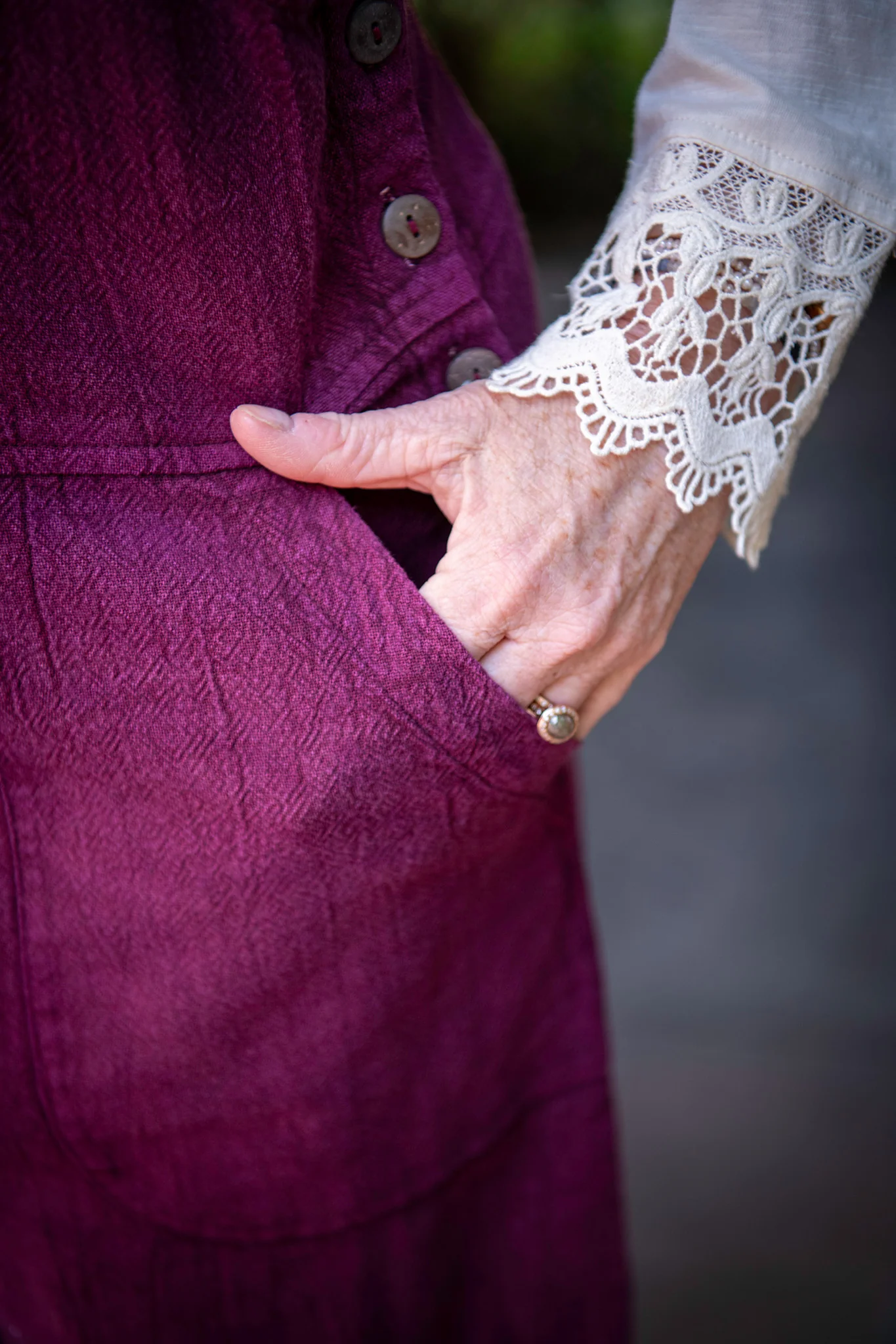 Hannah Jumpsuit in Beet - Image 4