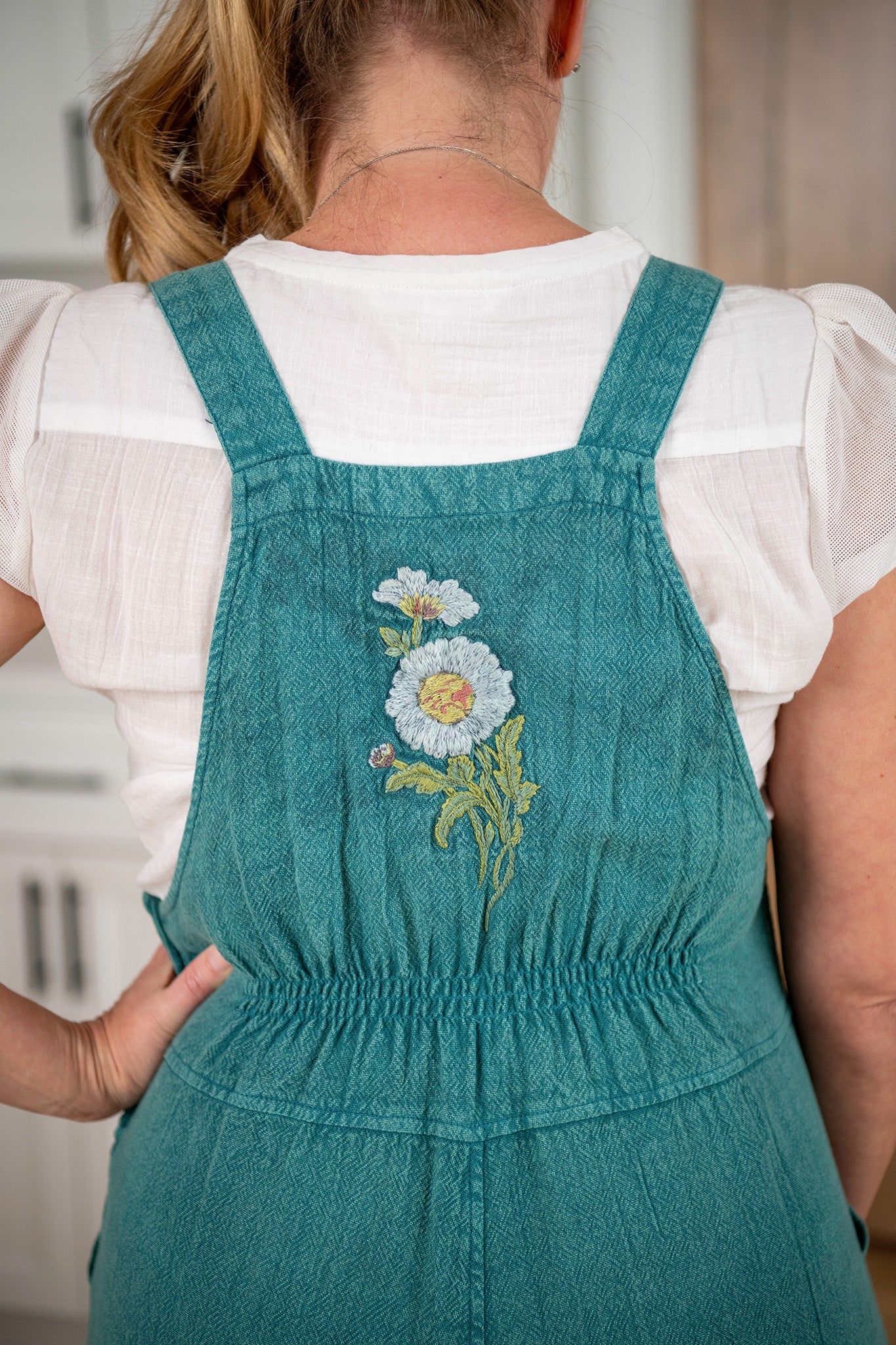 Hannah Jumpsuit in Teal - Image 9