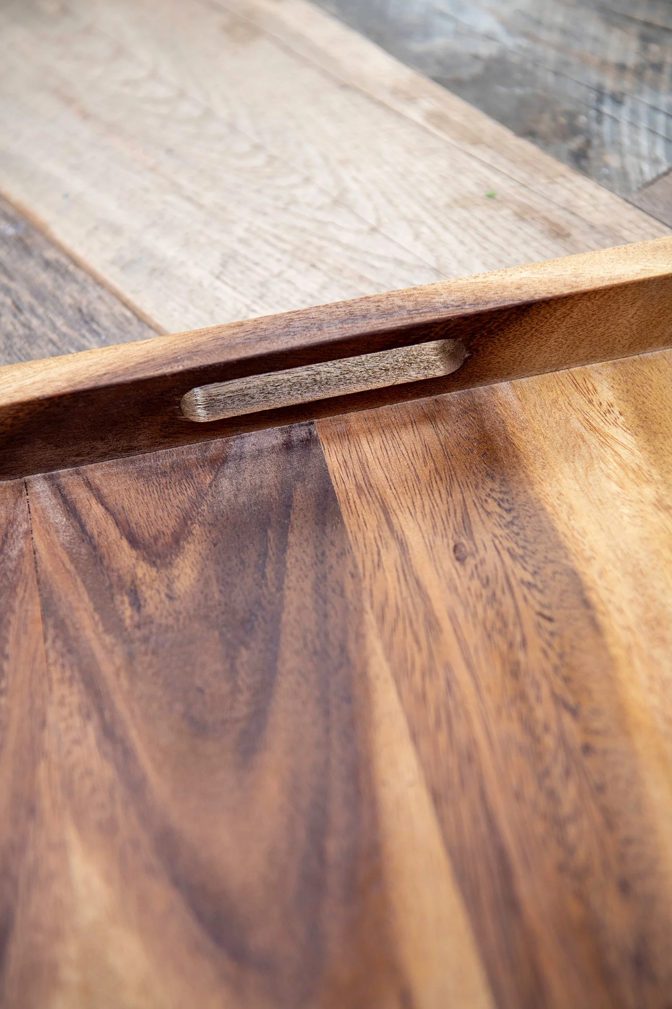 Let's Entertain Acacia Wood Serving Tray — 20" Rectangle - Image 4