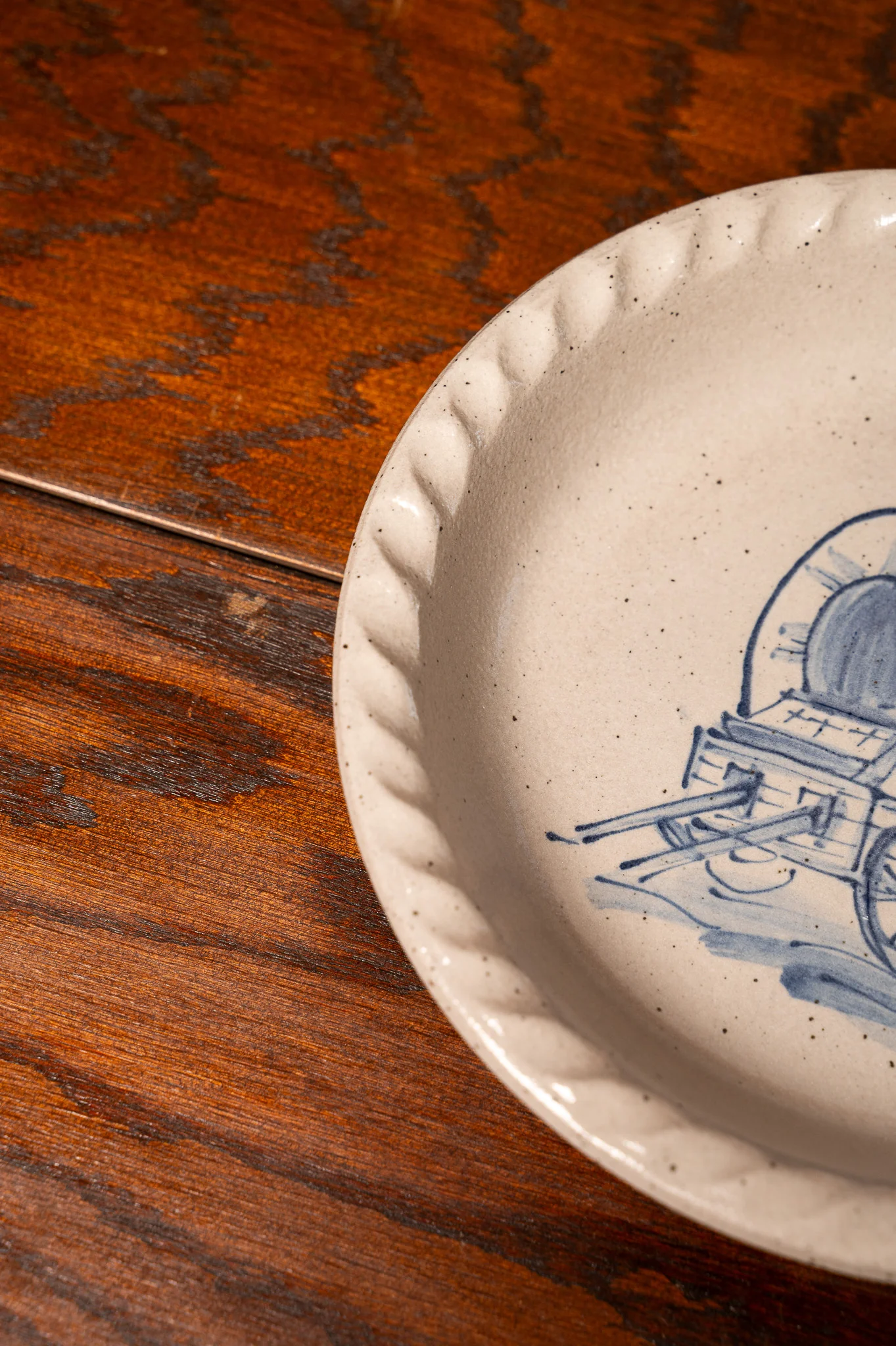 Little House Lover's Pie Plate- Covered Wagon - Image 4