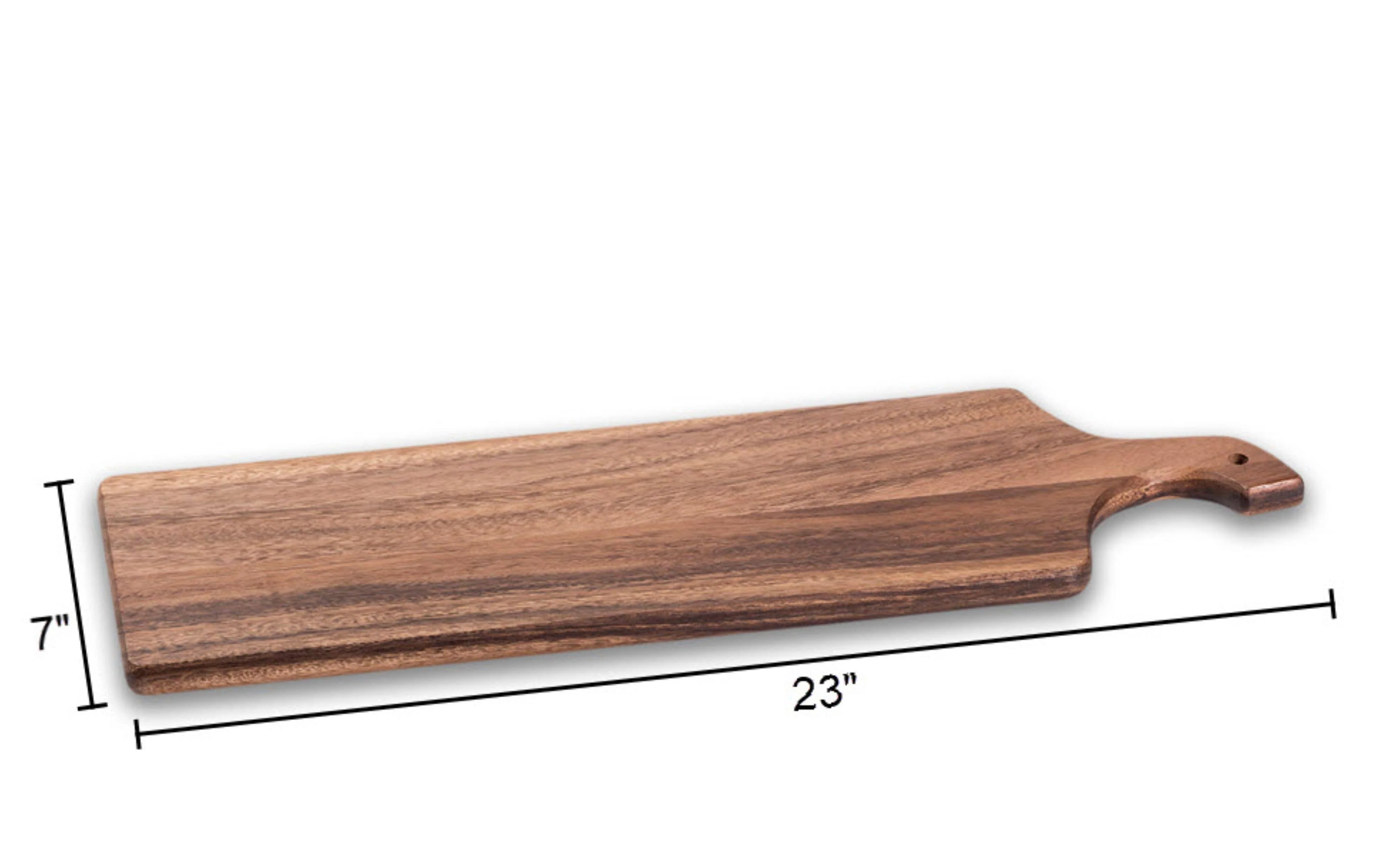Let's Entertain Long Acacia Wood Charcuterie Board — 23" x 7" - Image 8