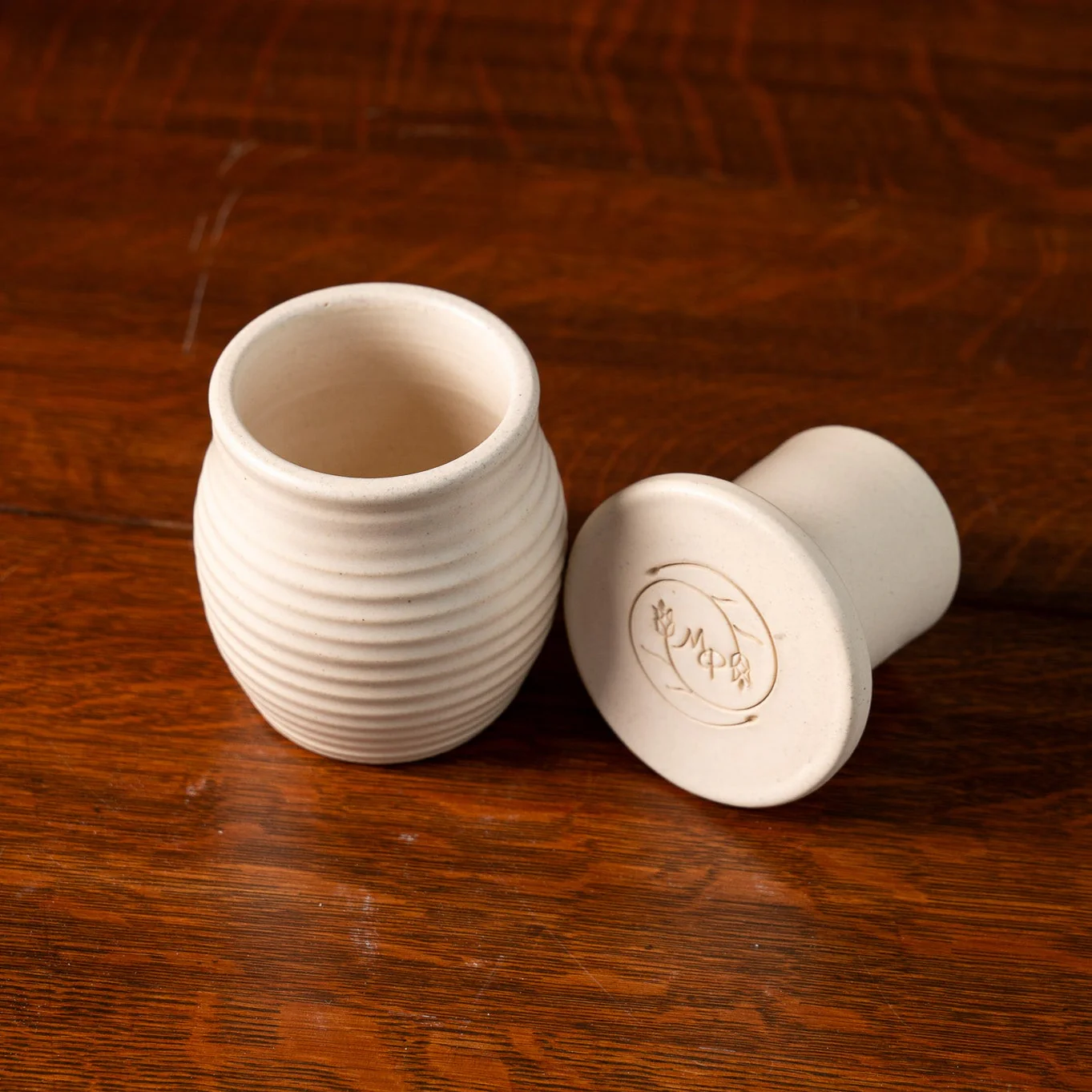 Prairie Linen Butter Crock - Image 8