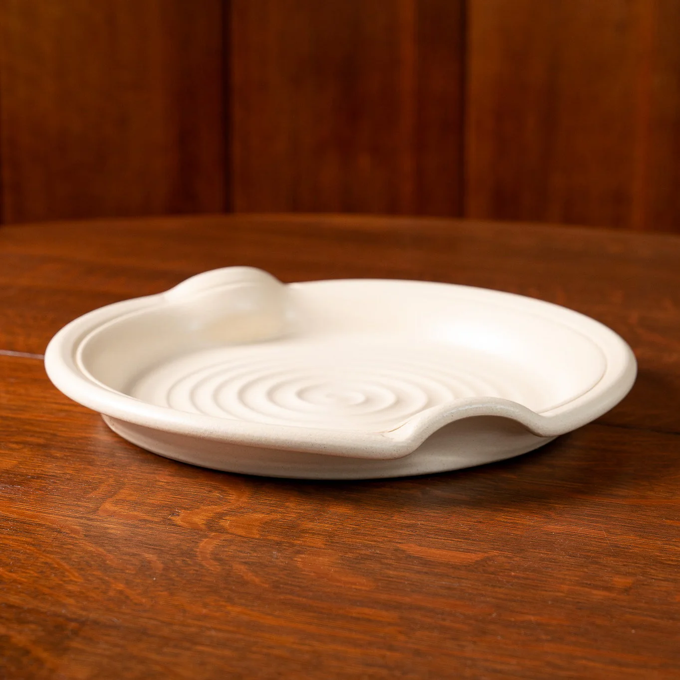 Prairie Linen Ceramic Handled Serving Platter - Image 5