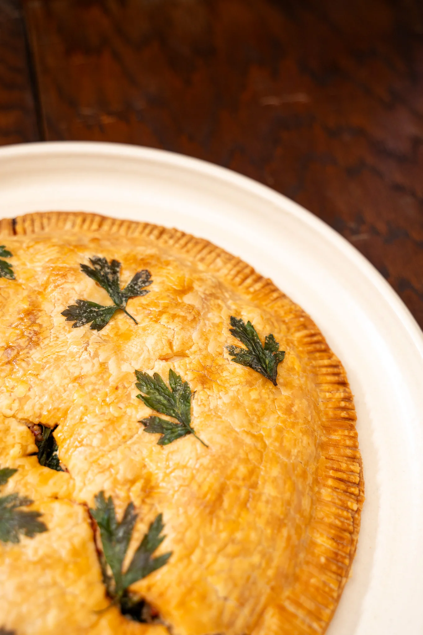 Prairie Linen Large Ridges Platter - Image 4