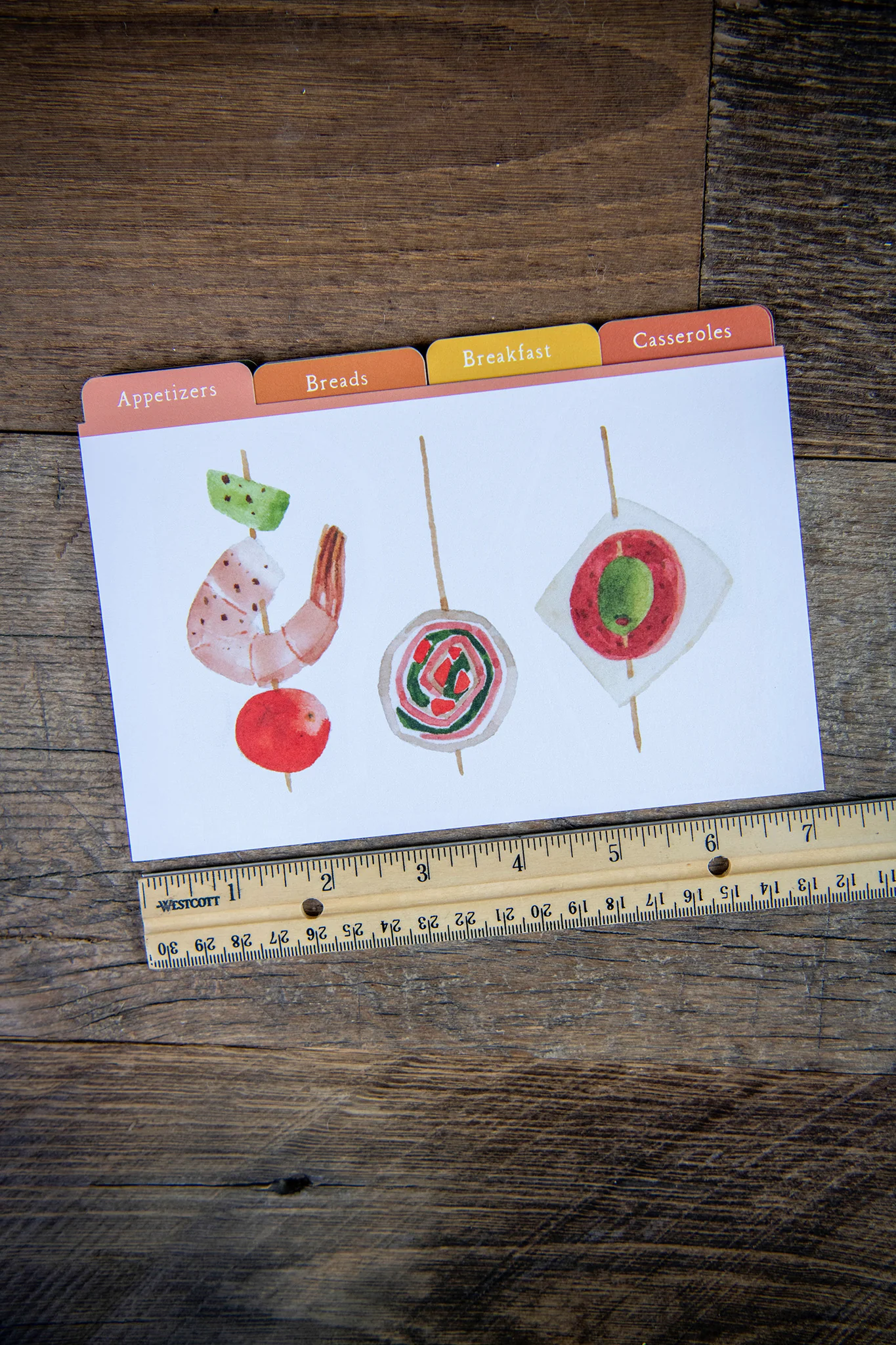 Heirloom Recipe Dividers: Watercolor Edition, Set of 13 - Image 3