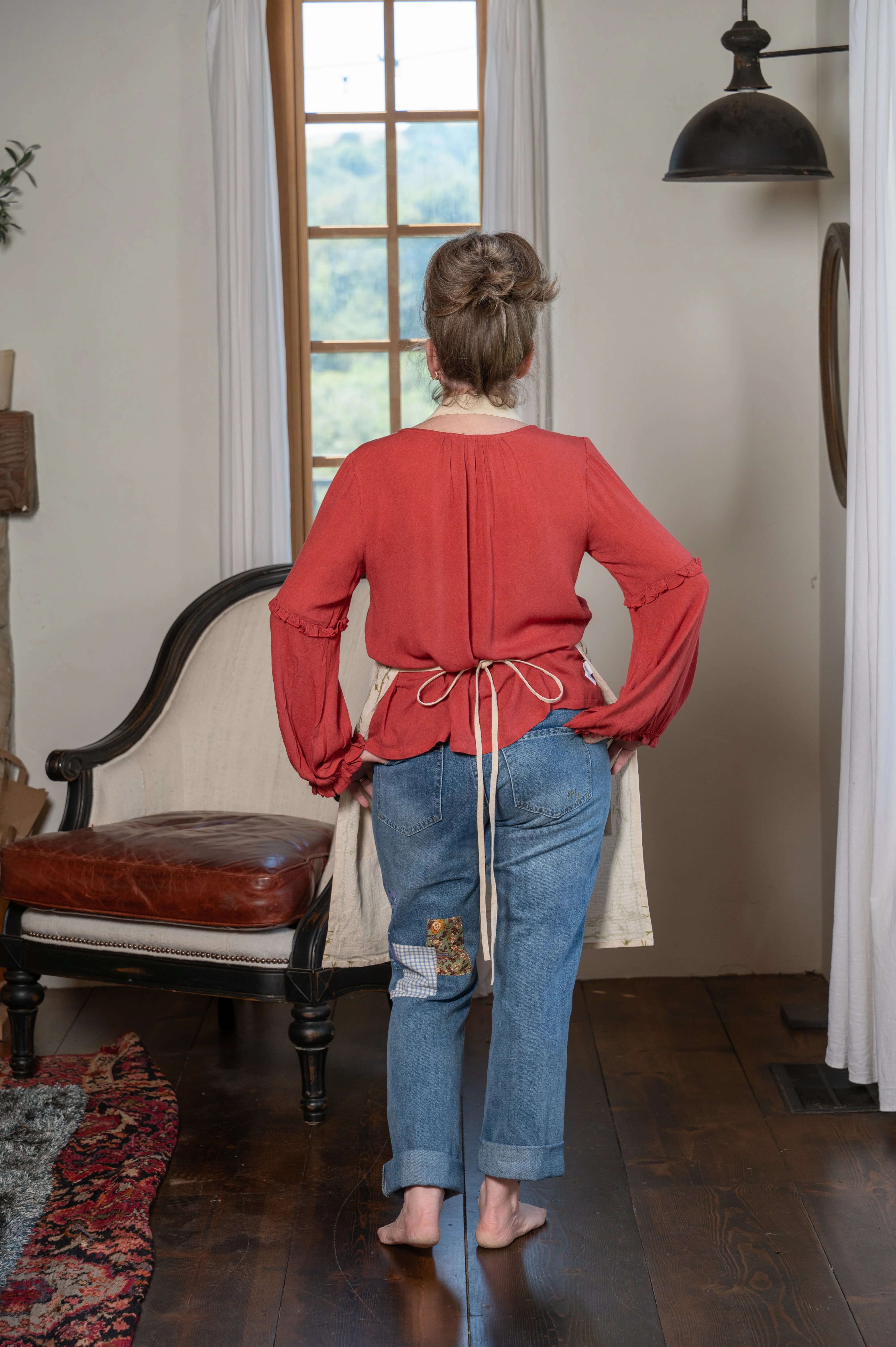 Rooster Watercolor Chef Apron - Image 6