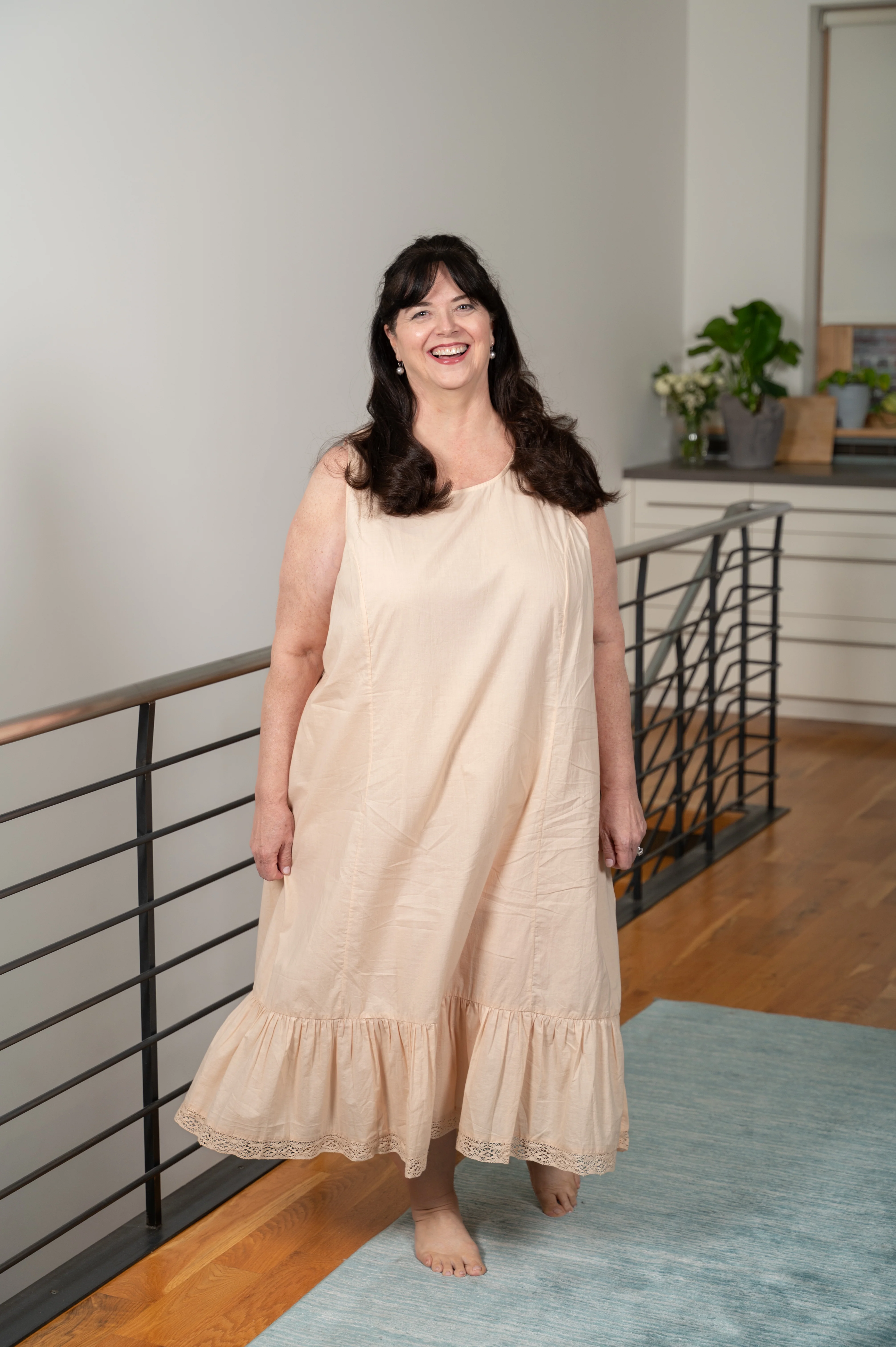 The Eden Slip in Antique White (scoop neck) - Image 5