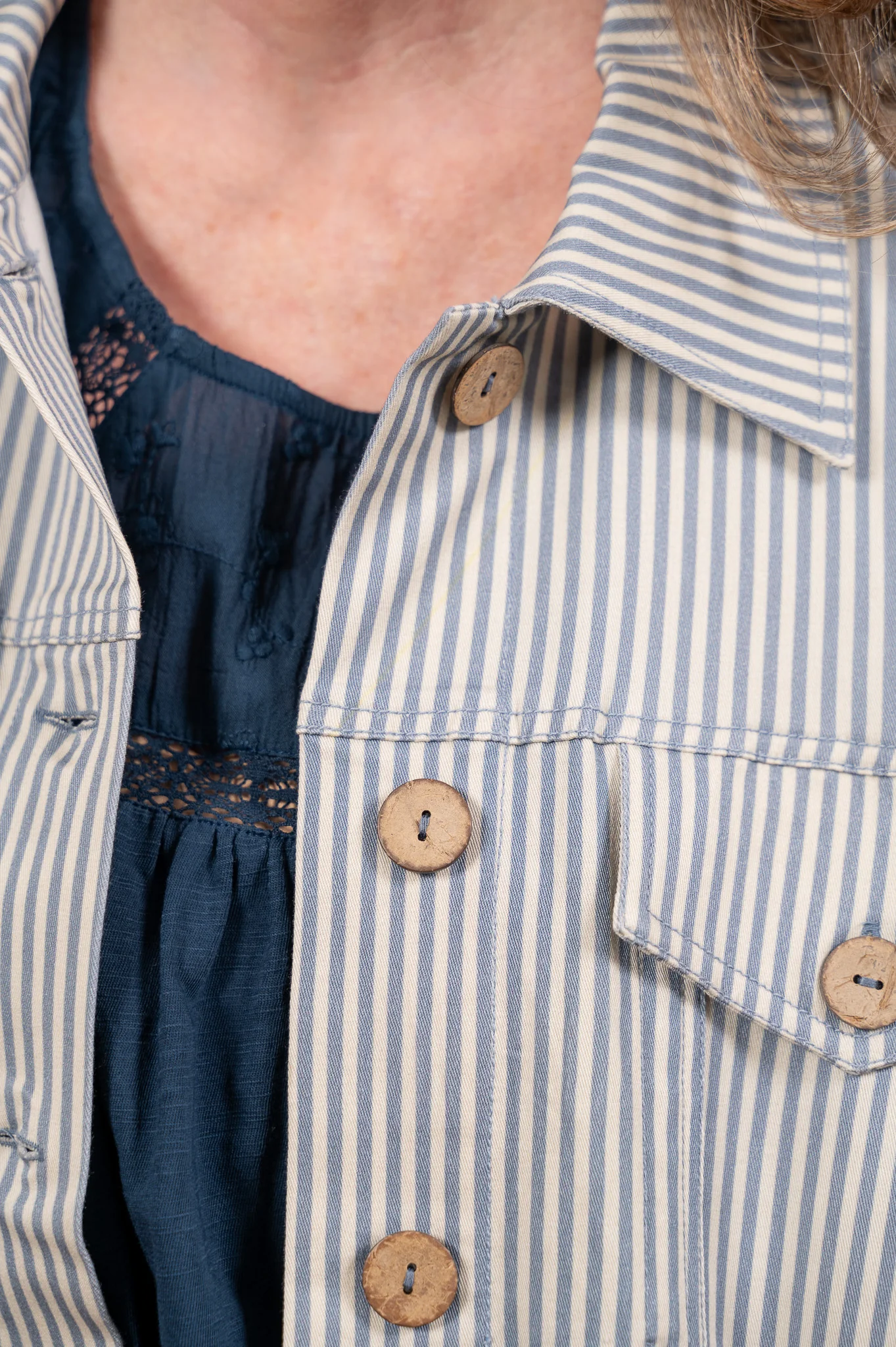 The Homestead Stripe Denim Jacket - Image 3