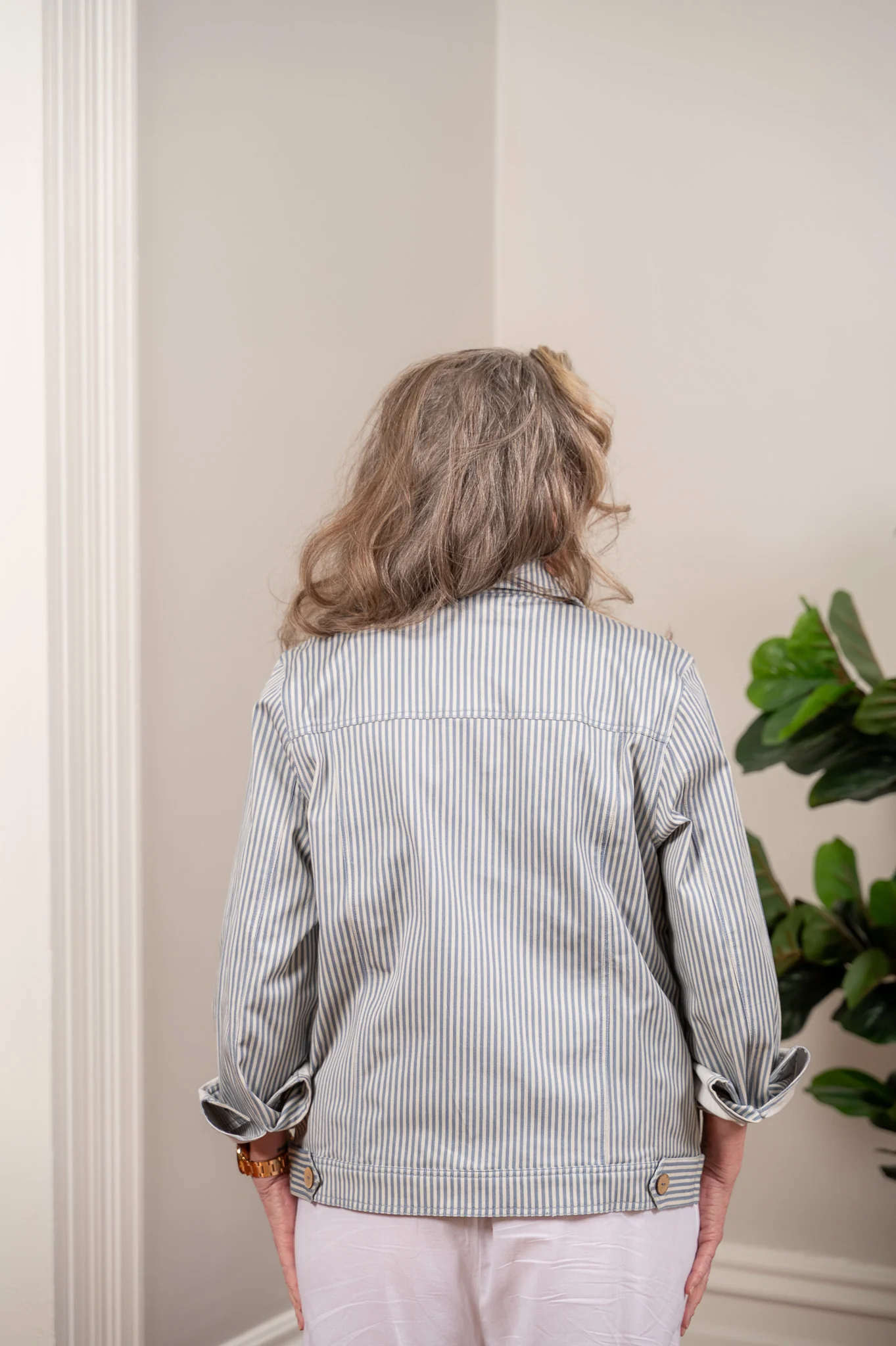 The Homestead Stripe Denim Jacket - Image 6