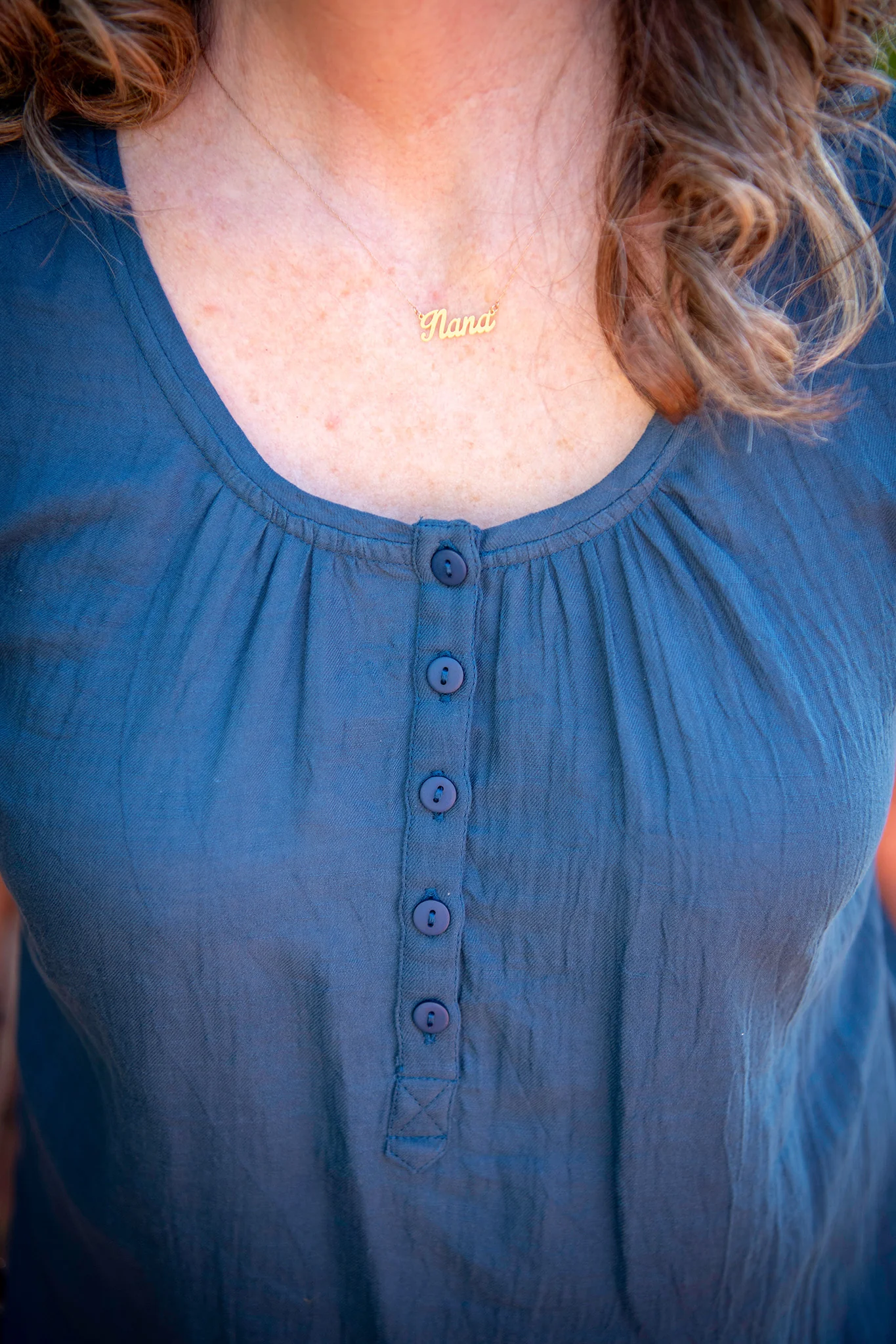 The Judy Blouse in Navy - Image 3