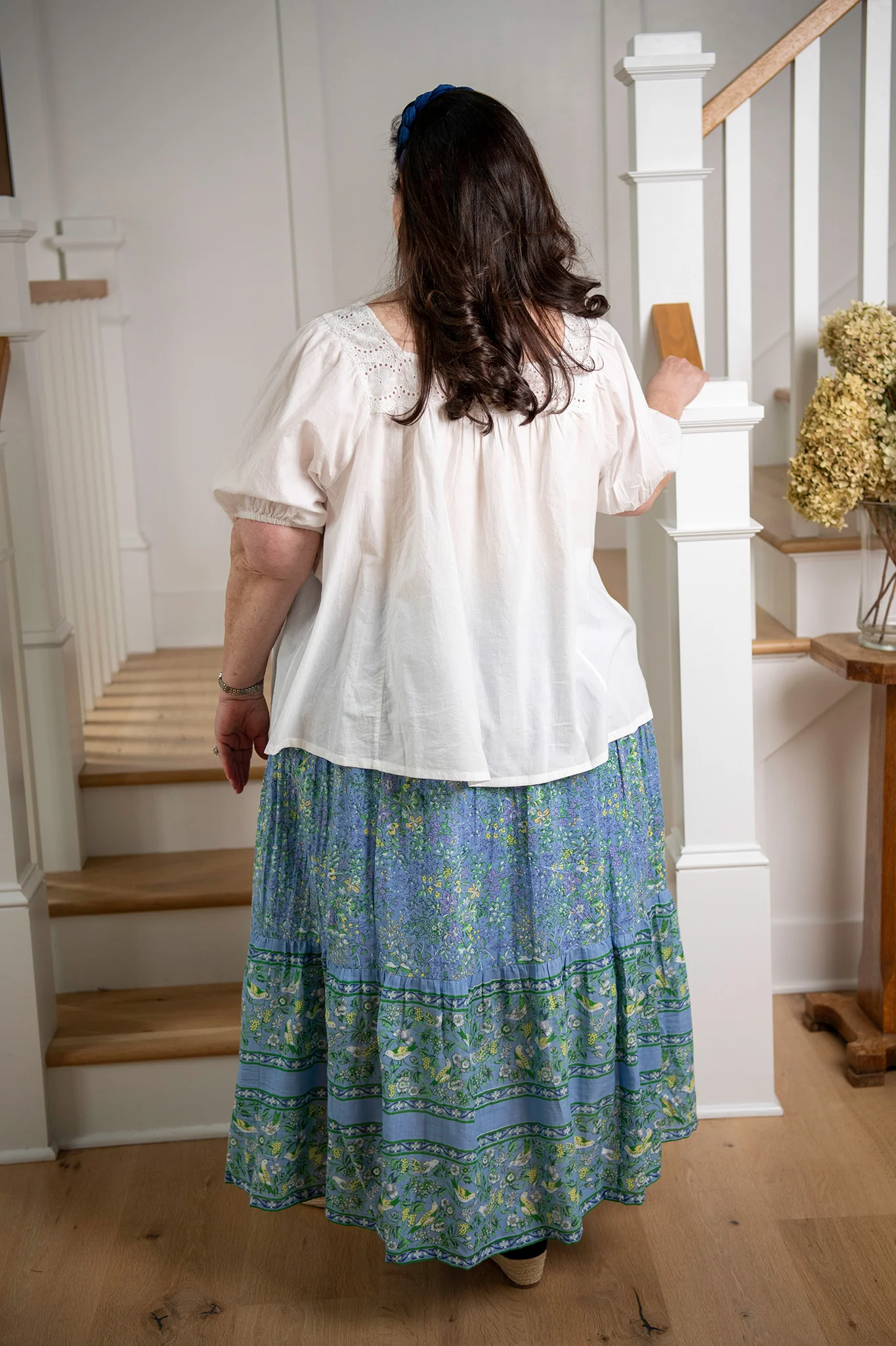 The Prairie Eyelet Everyday Blouse in White - Image 7
