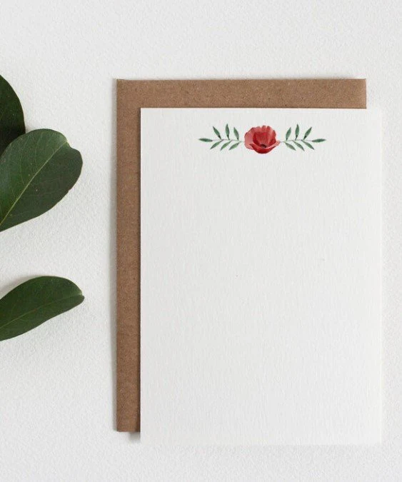 Wild Poppy Notecard Set - Image 5